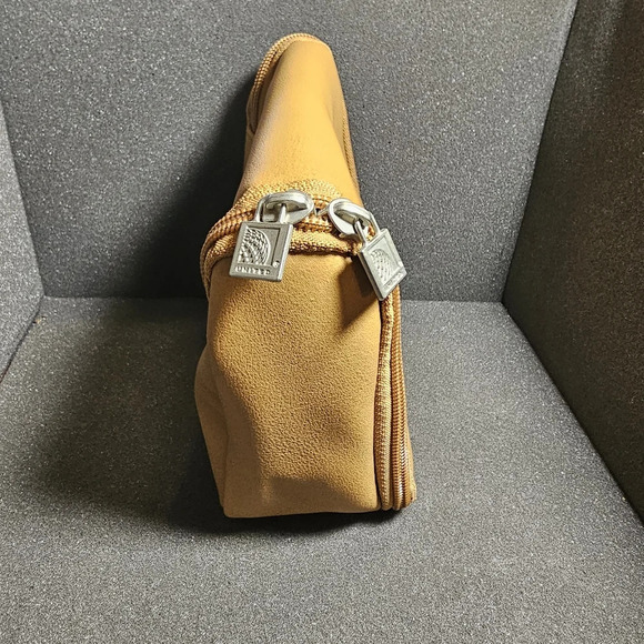 United Business First Tan Leather Toiletry Zip Up Bag 6in × 6in see pictures for - Picture 5 of 7